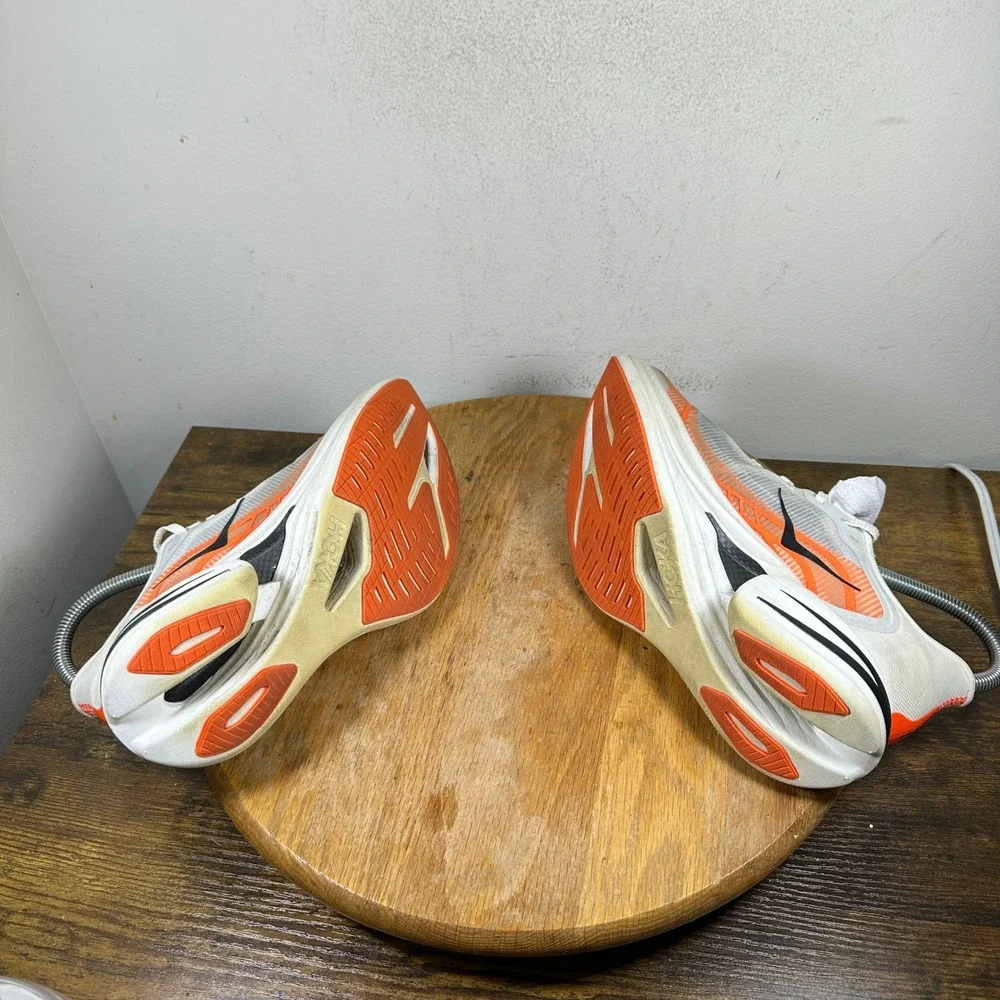 Hoka One One Cielo X1 2.0 Women's Shoes Orange White Size 6.5 1162053 PLV